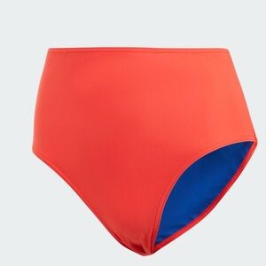 Adidas Swimwear Women XL Bright Red High Waist Bikini Swim Bottom NWT